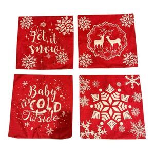Holiday Pillow covers Set winter Christmas